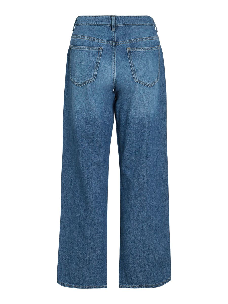 VILA VIPALMA - TAILLE MI-HAUTE JEAN À COUPE AMPLE, Medium Blue Denim, highres - 14108886_MediumBlueDenim_002.jpg