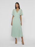 VILA SHORT SLEEVED MAXI WRAP DRESS, Silt Green, highres - 14107677_SiltGreen_003.jpg