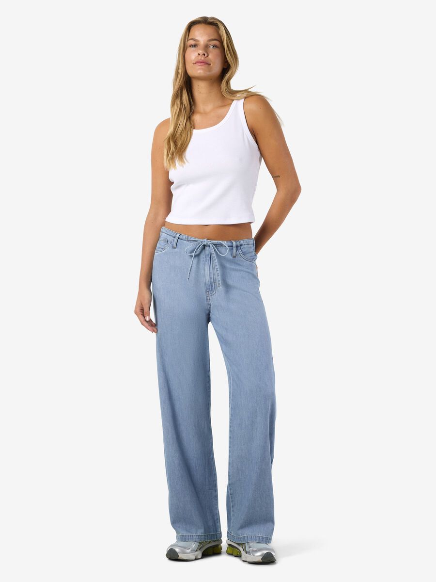 Product carousel image - NMRINE JEANSY Z SZEROKĄ NOGAWKĄ, Light Blue Denim | 2