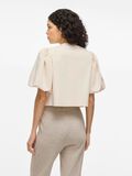 VILA VIMARINA TIE FRONT SHORT SLEEVED TOP, Birch, highres - 14109742_Birch_004.jpg