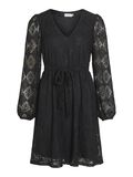 Vila TIE WAIST KLEID MIT LANGEN ÄRMELN, Black Beauty, highres - 14095039_BlackBeauty_001.jpg