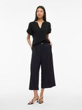 VILA VIMARLEE SPLIT NECK SHORT SLEEVED TOP, Black Beauty, highres - 14108917_BlackBeauty_005.jpg