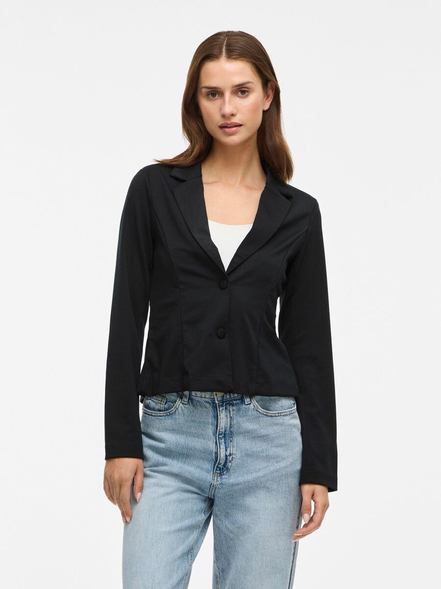 VILA VIPERI FITTED BLAZER, Black Beauty, highres - 14108501_BlackBeauty_003.jpg