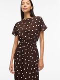 Product image thumbnail - VIMATHILDE SHORT SLEEVED MIDI DRESS, Coffee Bean | 3