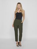 VILA VIVARONE SLIM FIT HIGH WAISTED TROUSERS, Kombu Green, highres - 14087406_KombuGreen_005.jpg