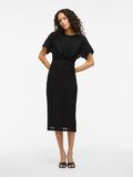 VILA SHORT SLEEVED MIDI DRESS, Black Beauty, highres - 14107122_BlackBeauty_003.jpg