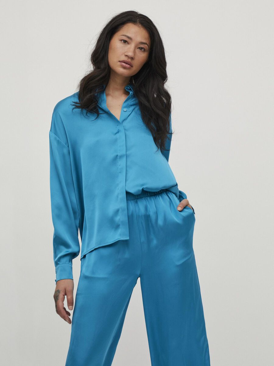 Vila SATIN SHIRT, Algiers Blue, highres - 14078080_AlgiersBlue_003.jpg