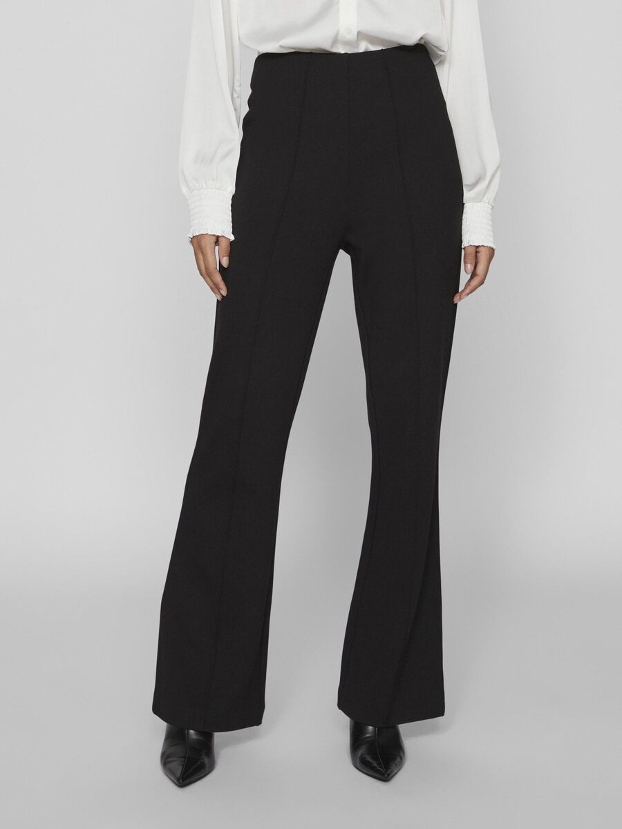 VILA VIBILLIE FLARED FIT HIGH WAIST HOSE, Black Beauty, highres - 14094017_BlackBeauty_003.jpg