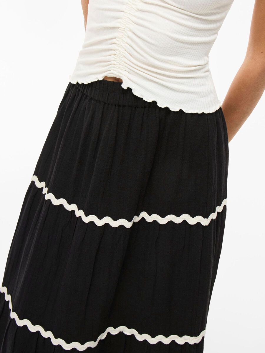 Carousel image - VIMANDA HIGH WAIST MAXI SKIRT, Black Beauty | 3
