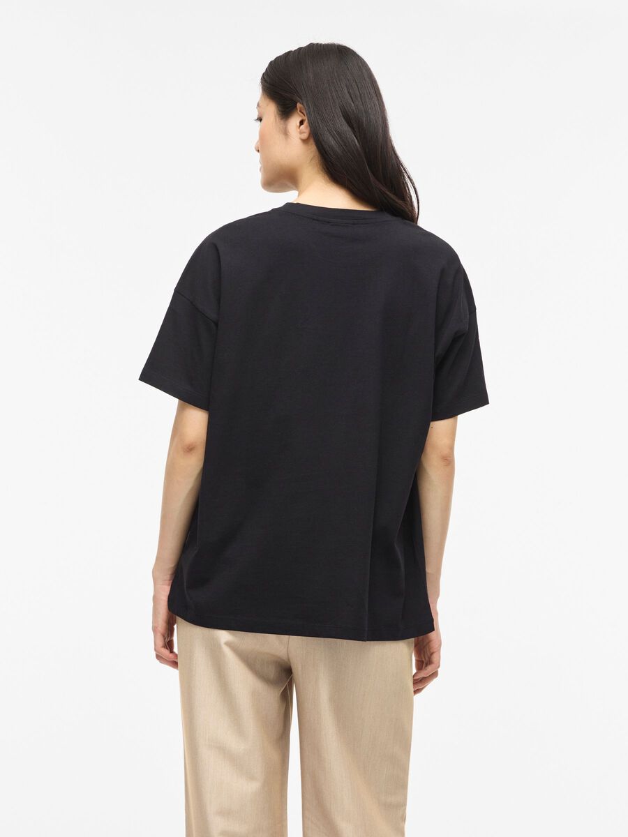 Product carousel image - VIVORA RONDE HALS OVERSIZED T-SHIRT, Black | 2