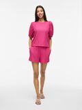 VILA VIMINERA ROUND NECK SHORT SLEEVED TOP, Raspberry Rose, highres - 14106721_RaspberryRose_005.jpg