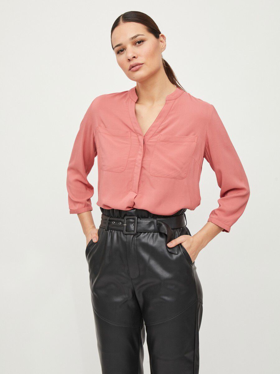 VILA blouse discount 56% Beige 36                  EU WOMEN FASHION Shirts & T-shirts Slip 