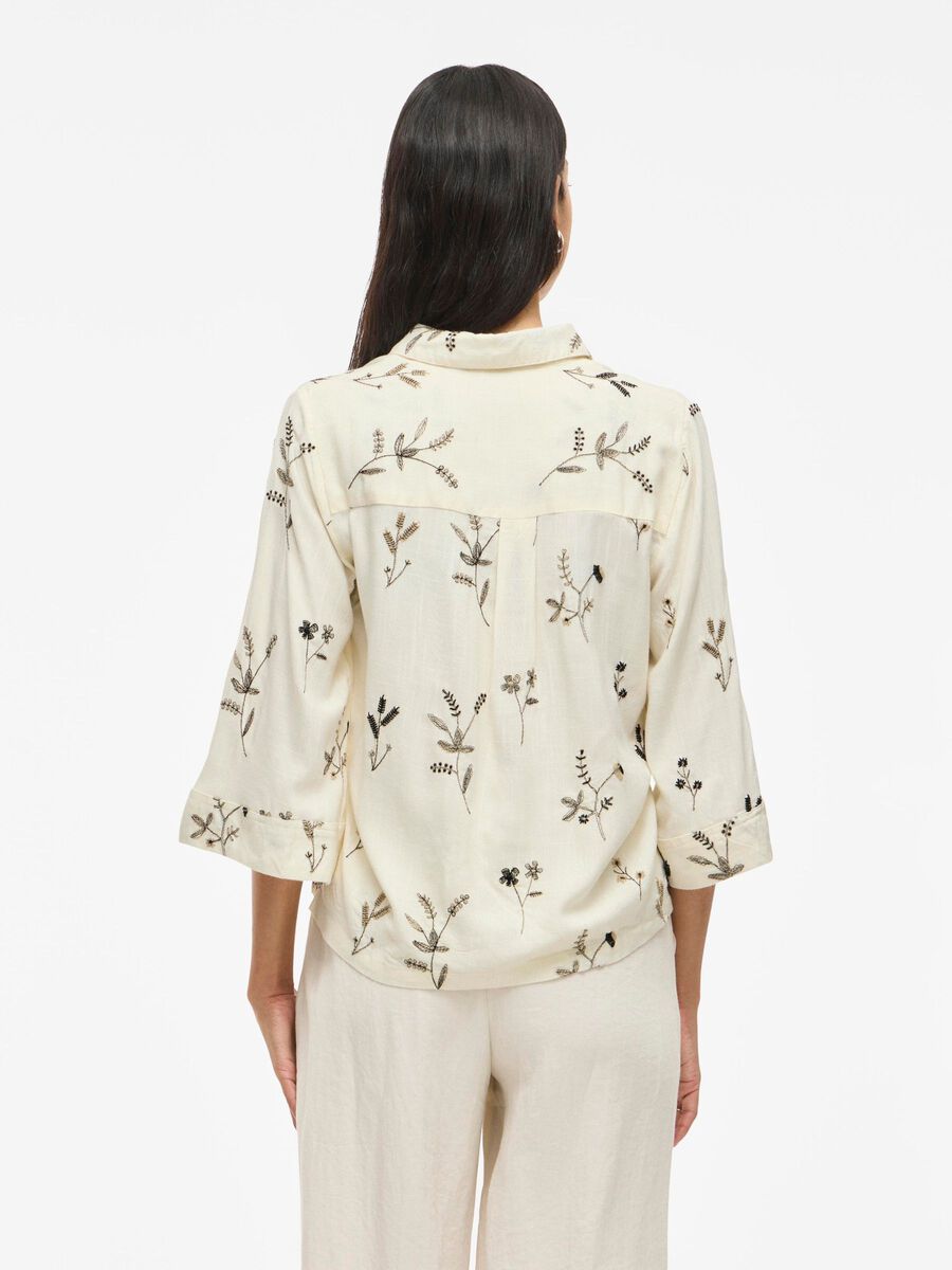 VILA VIWILLIS 3/4 SLEEVED SHIRT, Birch, highres - 14107481_Birch_004.jpg