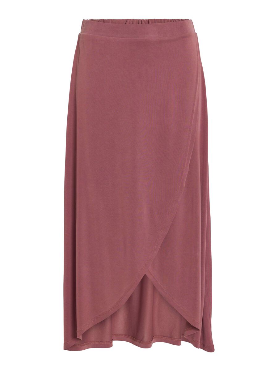 VILA HIGH WAIST MIDI SKIRT, Rose Brown, highres - 14101691_RoseBrown_001.jpg