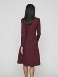 VILA LONG SLEEVED KNEE-LENGTH DRESS, Burgundy, highres - 14109874_Burgundy_004.jpg