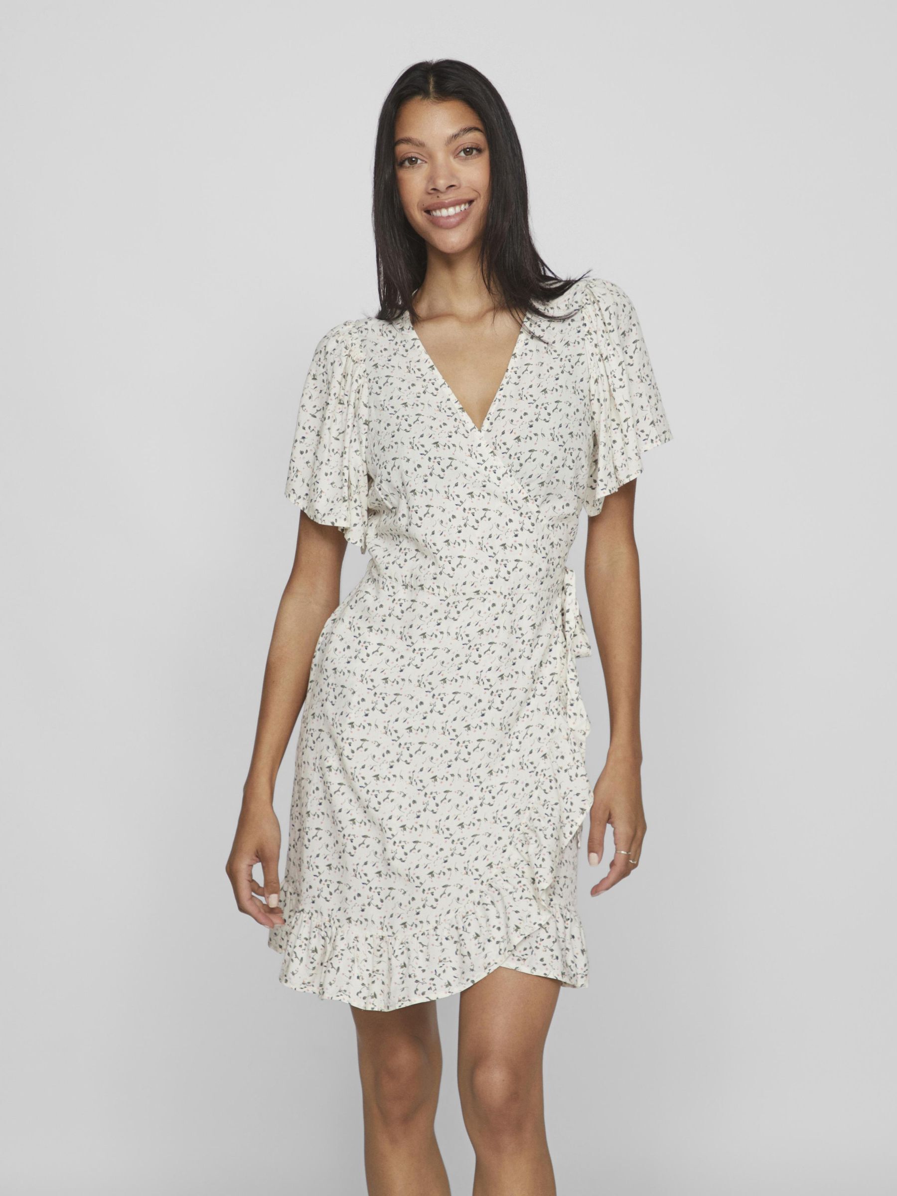 Vila cloud dancer dress top