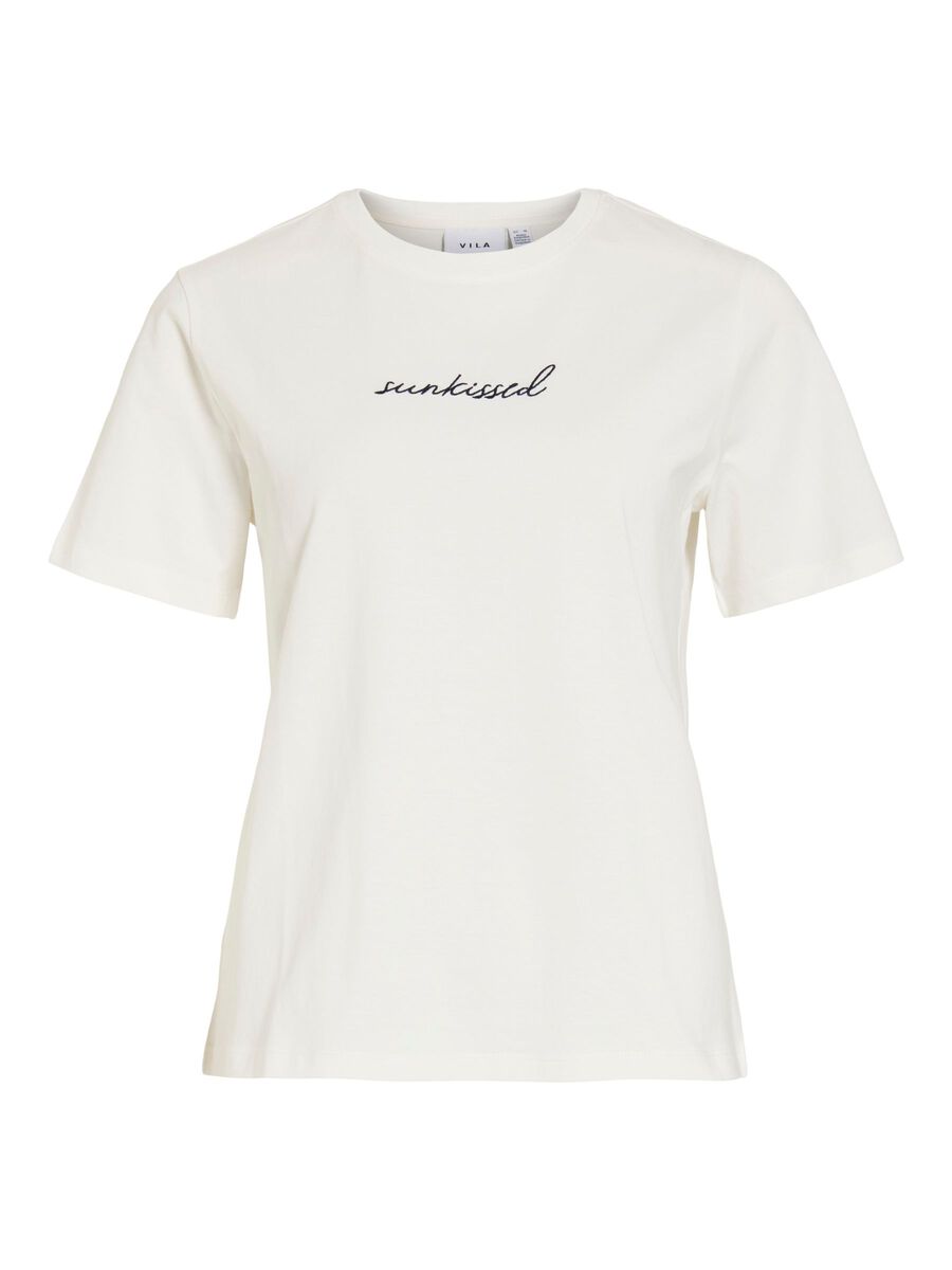 Product carousel image - VISYBILLA RUND UDSK&AElig;RING T-SHIRT, Snow White | 2