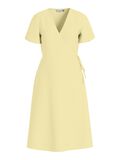 Product image thumbnail - VILOVIE SHORT SLEEVED WRAP DRESS, Pastel Yellow | 5