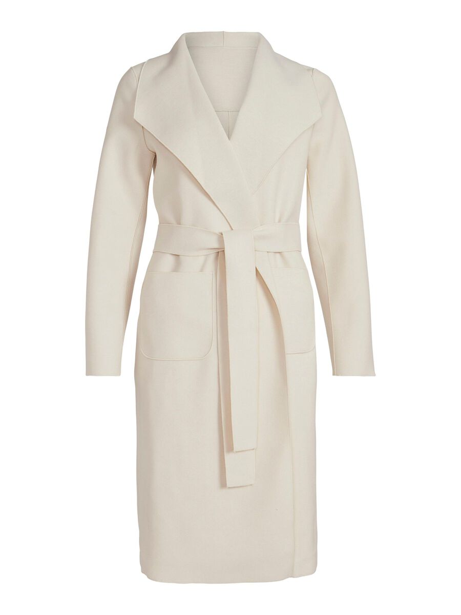 VILA VIJUICE TIE WAIST COAT, Birch, highres - 14060740_Birch_001.jpg