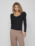 Vila À ENCOLURE CARRÉE BLOUSE À MANCHES LONGUES, Black, highres - 14091425_Black_003.jpg