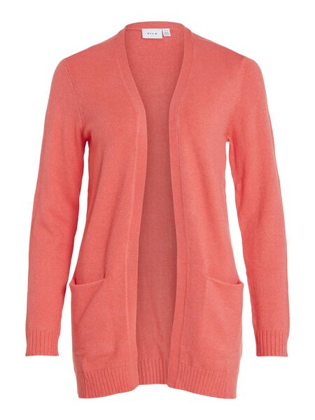OBJECT Dames Malena gebreide lange cardigan fossiel