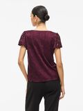 VILA VISTASIA V-NECK SHORT SLEEVED TOP, Fig, highres - 14111231_Fig_004.jpg