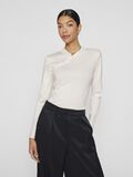VILA LONG SLEEVE KNITTED TOP, Cloud Dancer, highres - 14108459_CloudDancer_003.jpg