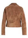 Vila SUEDE BIKER JACKET, Toffee, highres - 14088772_Toffee_002.jpg