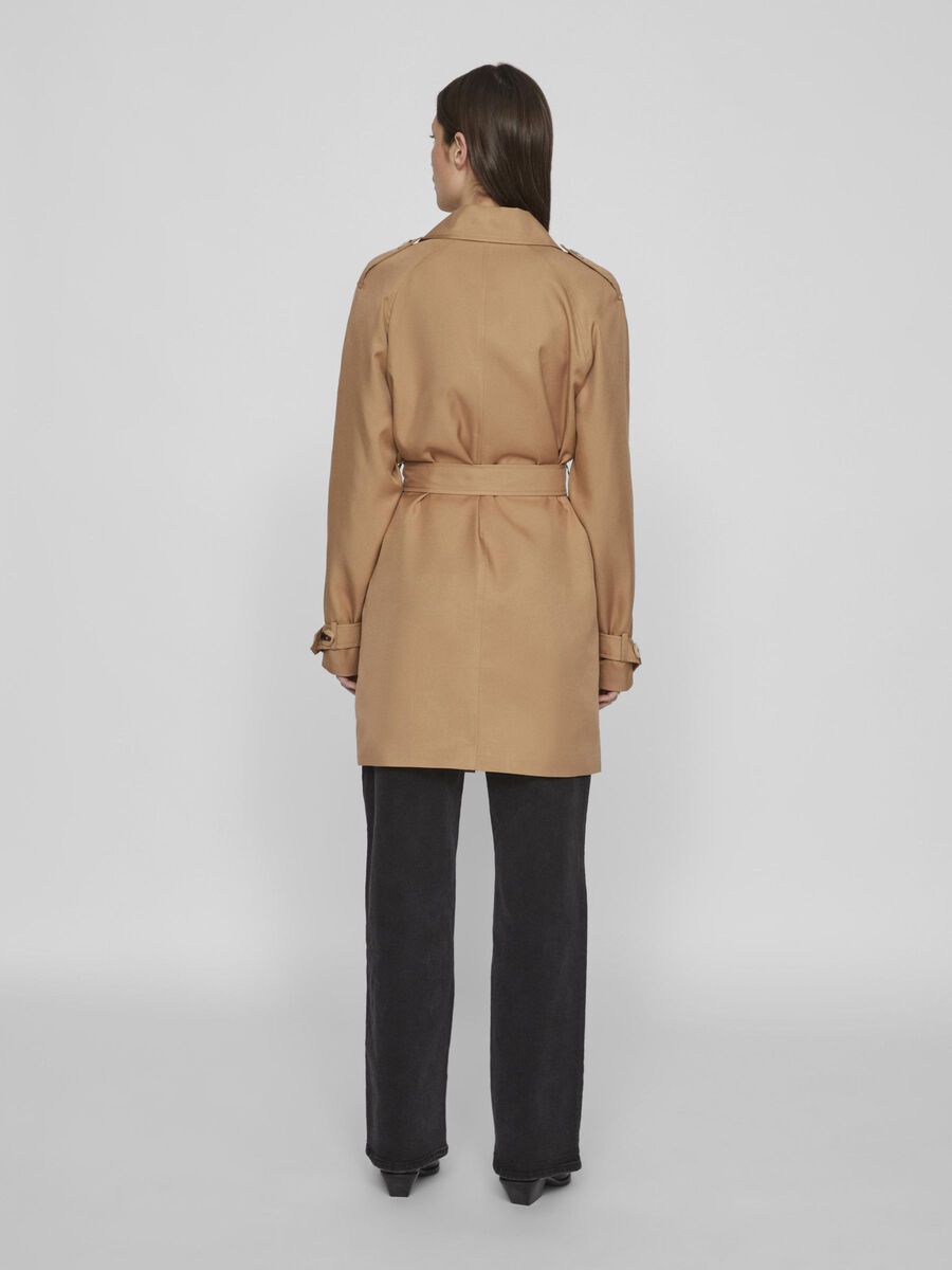 VILA SKÄRPFÖRSEDD TRENCHCOAT, Tigers Eye, highres - 14100045_TigersEye_004.jpg
