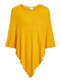 VILA STICKAD PONCHO, Golden Rod, highres - 14053553_GoldenRod_001.jpg