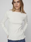 Vila RIBBED LONG SLEEVED TOP, Cloud Dancer, highres - 14084649_CloudDancer_006.jpg