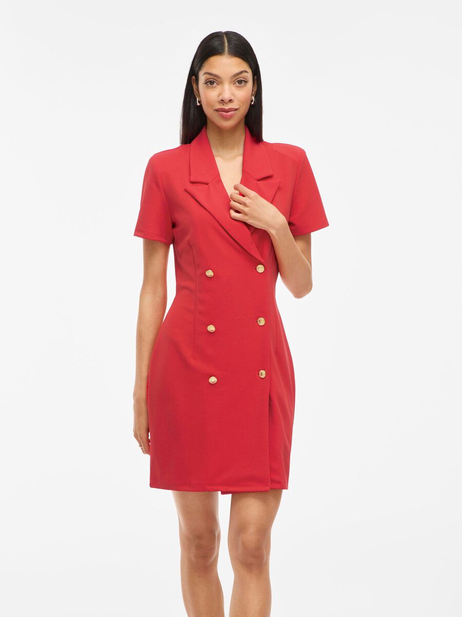 VILA VICLARA CORTO VESTIDO TIPO BLAZER, Mars Red, highres - 14114539_MarsRed_003.jpg