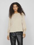 VILA LONG SLEEVED BLOUSE, Cement, highres - 14103236_Cement_003.jpg