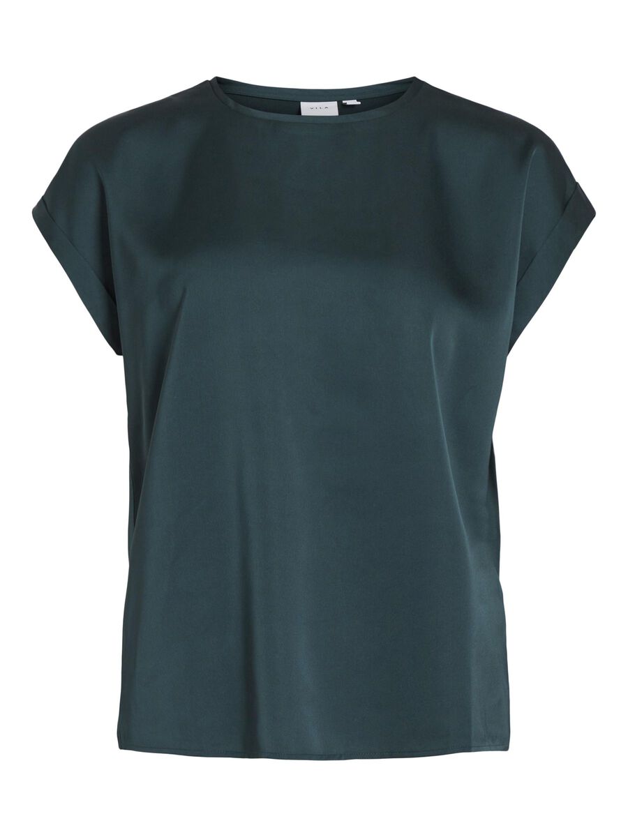VILA VIELLETTE SHORT SLEEVED TOP, Ponderosa Pine, highres - 14059563_PonderosaPine_001.jpg