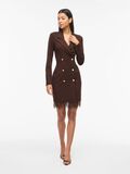 Product image thumbnail - VICLARA LACE BLAZER DRESS, Coffee Bean | 1