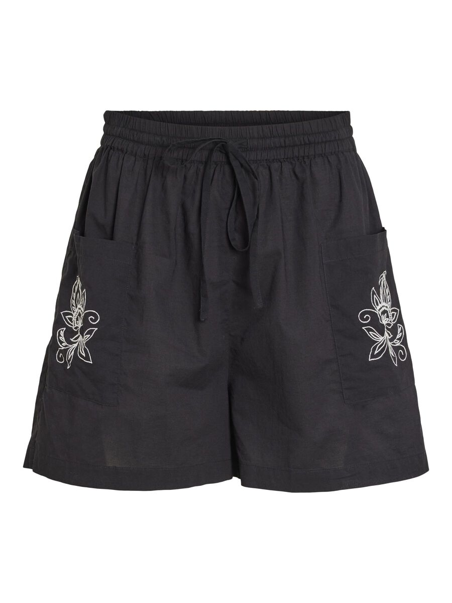 VILA BOMULL SHORTS, Black, highres - 14102030_Black_1143848_001.jpg