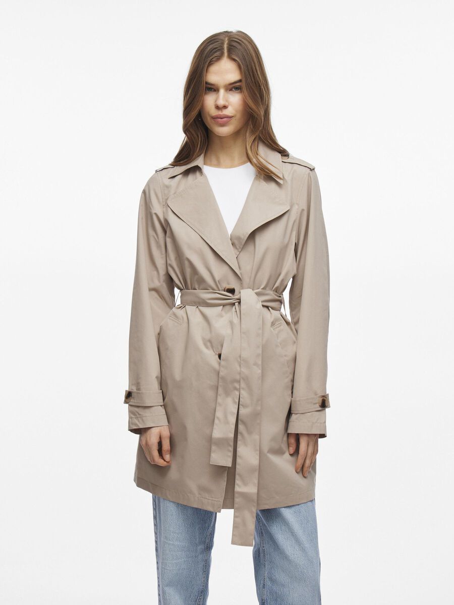 VILA BELTE TRENCHCOAT, Simply Taupe, highres - 14107076_SimplyTaupe_003.jpg