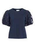 Product image thumbnail - VONESCA GOLA REDONDA TOP DE MANGA CURTA, Navy Blazer | 5
