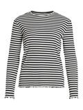 VILA VITHESSA RIBBED LONG SLEEVED TOP, Black, highres - 14084649_Black_1040668_001.jpg