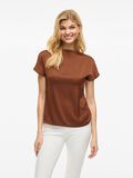 VILA VIELLETTE BOATNECK SHORT SLEEVED TOP, Portabella, highres - 14110009_Portabella_003.jpg
