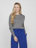 VILA LONG SLEEVE KNITTED TOP, Medium Grey Melange, highres - 14084325_MediumGreyMelange_003.jpg