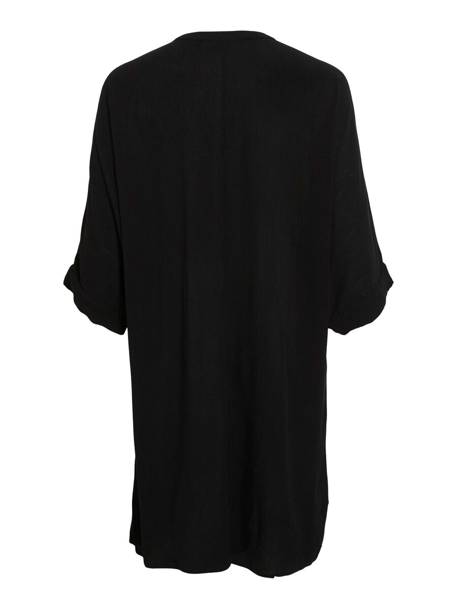 VILA VIPALIVA 3/4 SLEEVED SHORT DRESS, Black Beauty, highres - 14107255_BlackBeauty_002.jpg