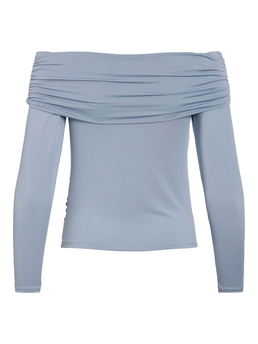 VILA LONG SLEEVED OFF-SHOULDER TOP, Kentucky Blue, highres - 14107063_KentuckyBlue_002.jpg