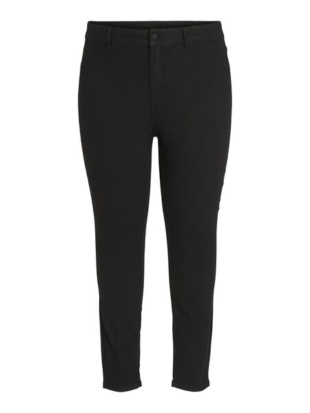 Vila CURVE - SKINNY FIT JEGGINGS, Black Denim, highres - 14074556_BlackDenim_001.jpg