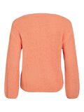 VILA VISUMMI BOATNECK KNITTED PULLOVER, Cadmium Orange, highres - 14107455_CadmiumOrange_002.jpg