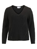 Vila PETITE - STRIKKET PULLOVER, Black, highres - 14074495_Black_001.jpg