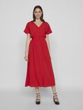 VILA SHORT SLEEVED BUTTONED MIDI DRESS, Mars Red, highres - 14099280_MarsRed_003.jpg
