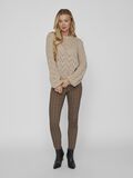 Vila DETAILED KNITTED PULLOVER, Natural Melange, highres - 14075366_NaturalMelange_005.jpg