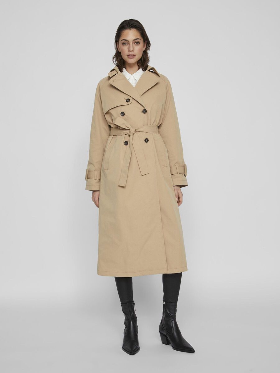 VILA KLASSISK TRENCHCOAT, Cornstalk, highres - 14083458_Cornstalk_003.jpg