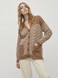 Vila STRIPED V-NECK CARDIGAN, Portabella, highres - 14072282_Portabella_936414_003.jpg